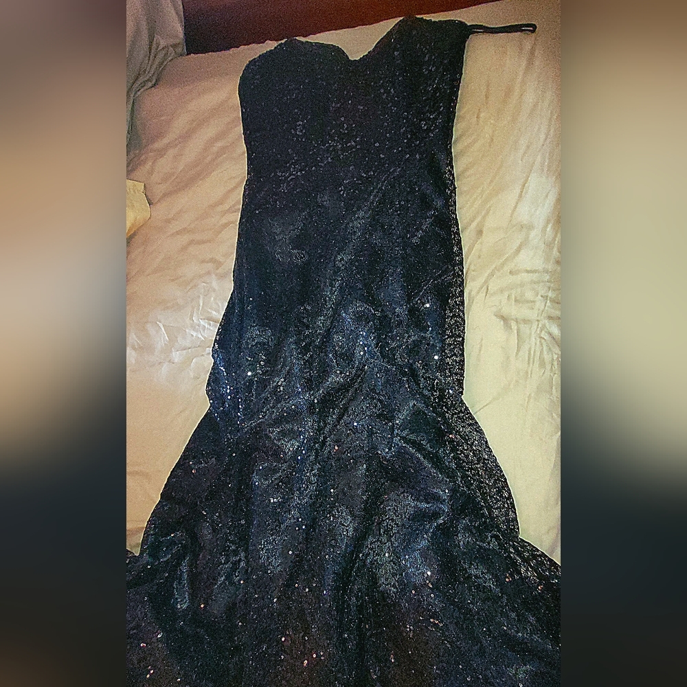 Black sequin Mermaid gown